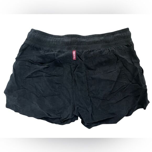 Hardtail Slouchy Cargo Shorts Size Small Black with Drawstring - Picture 2 of 4